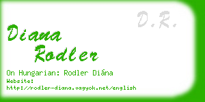 diana rodler business card